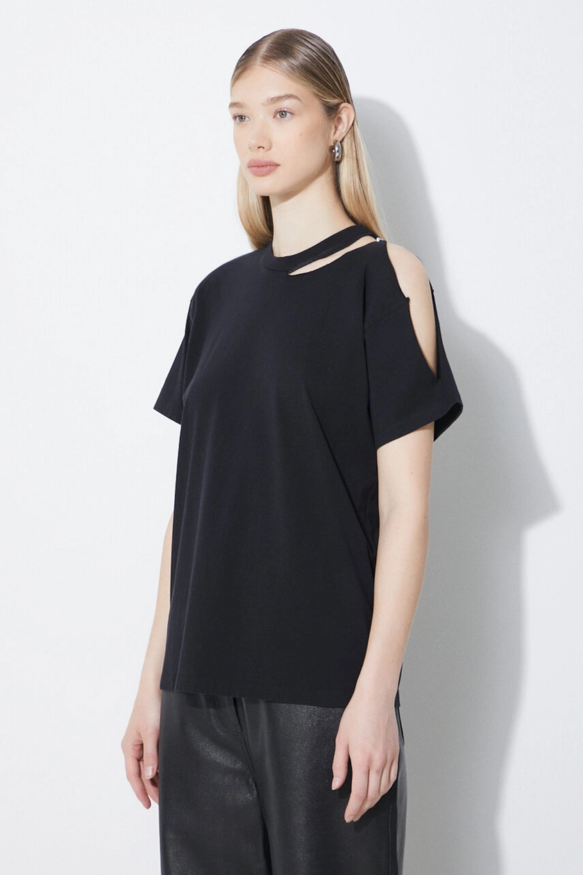 black MM6 Maison Margiela cotton t-shirt Women’s