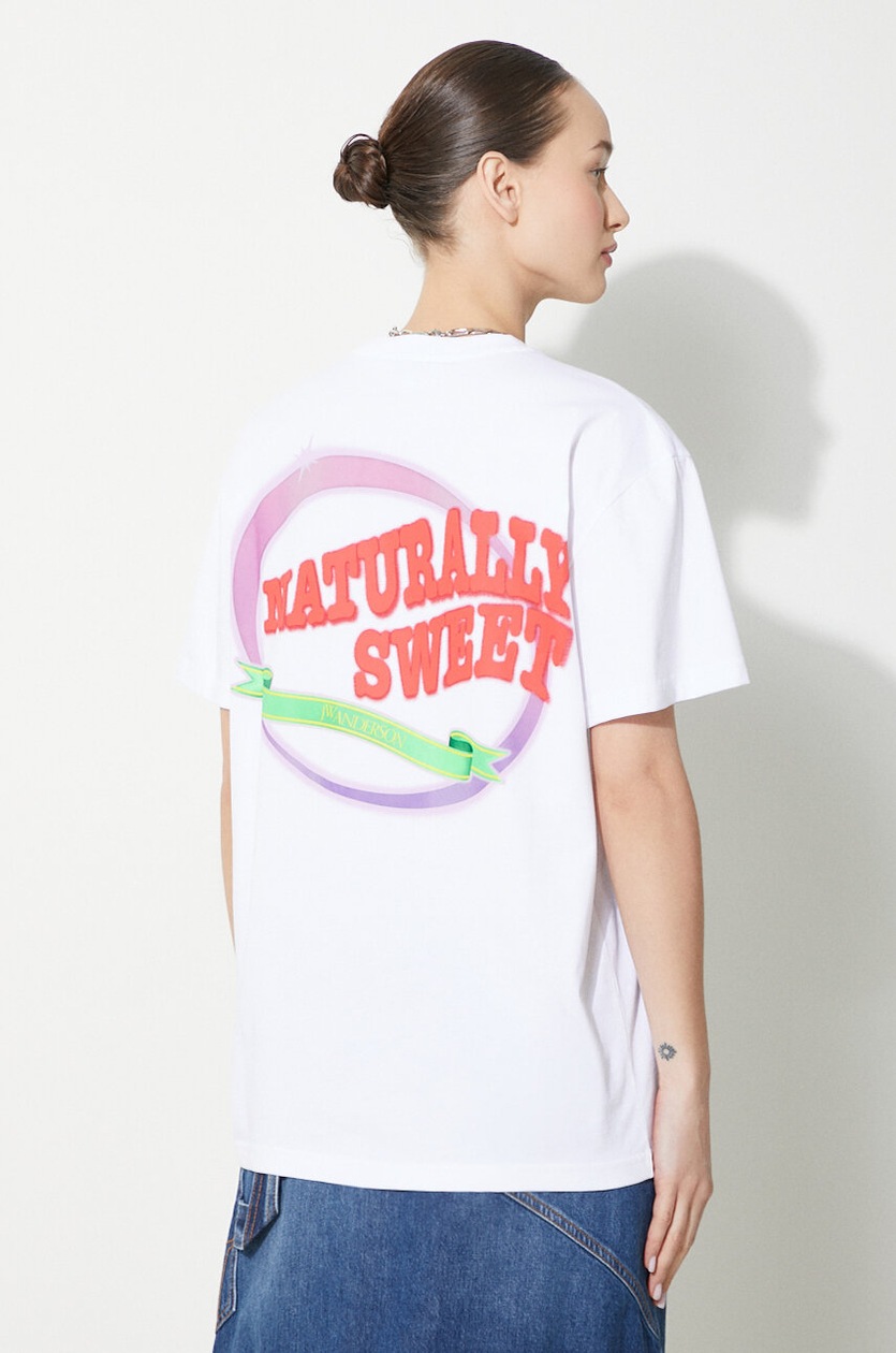 Tシャツ・カットソー JW Anderson JT0217 PG0980 NATURALLY SWEET ANCHOR T-shirt JW Anderson JT0217 PG0980 NATURALLY SWEET ANCHOR T-shirt