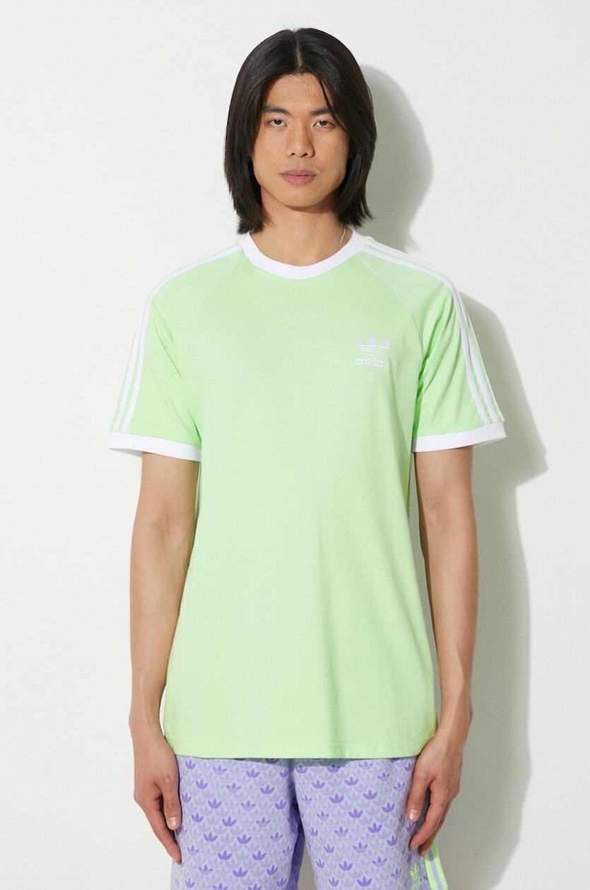 adidas Originals cotton t-shirt men's green color IM9391 at