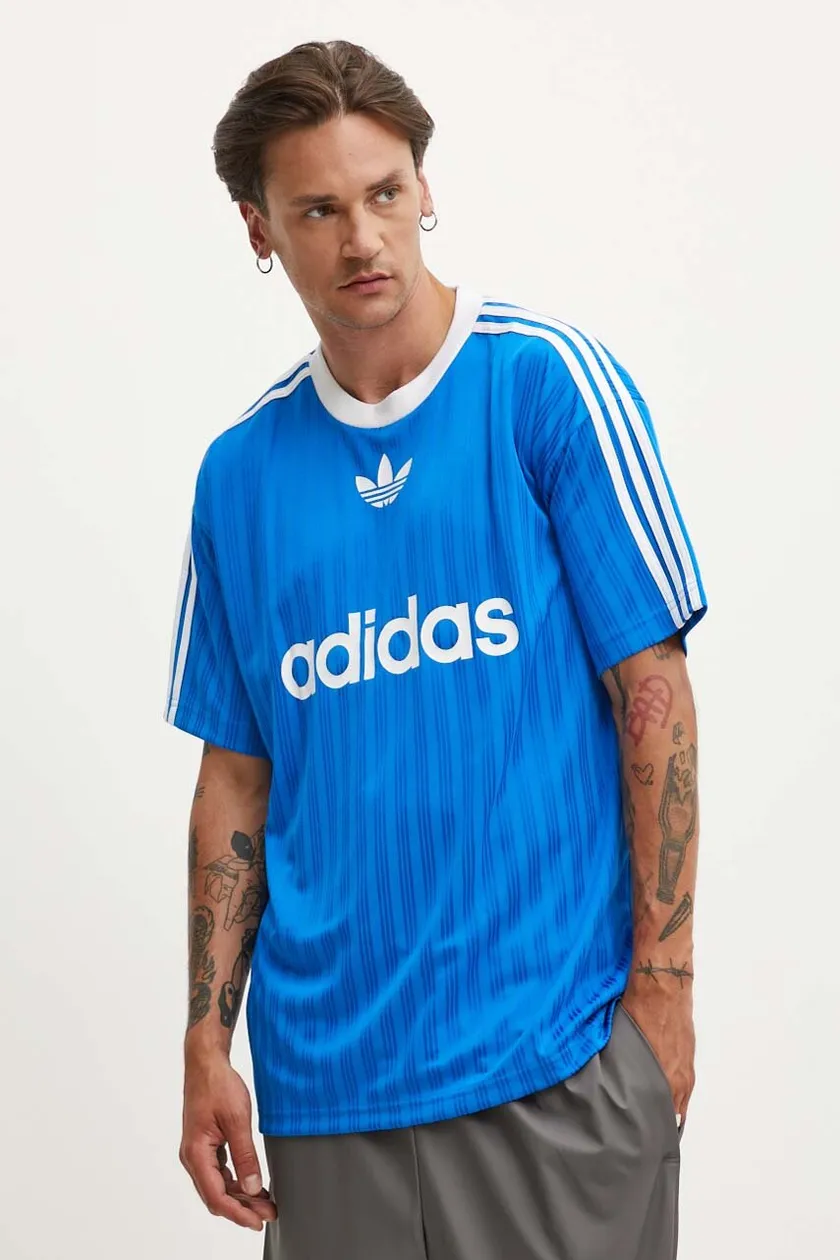 adidas Originals t-shirt Adicolor Poly Tee men's blue color IM9456 | buy on  PRM