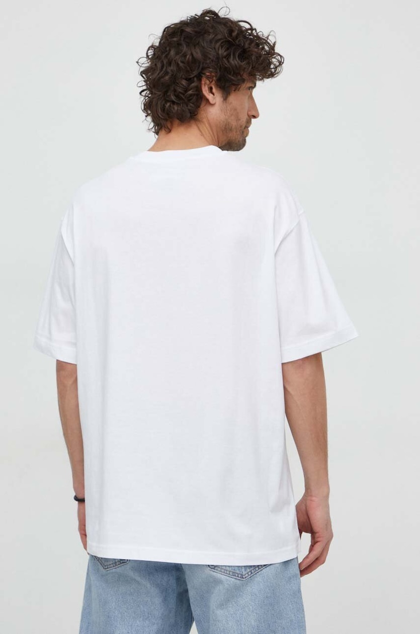 Versace Jeans Couture t-shirt bawełniany męski kolor biały z