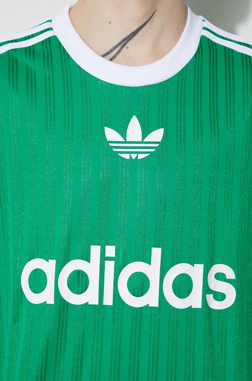 adidas Originals t-shirt men's green color with a print at