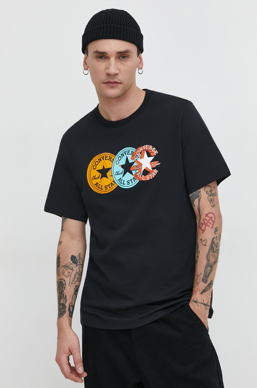 Magliette converse uomo nero sale