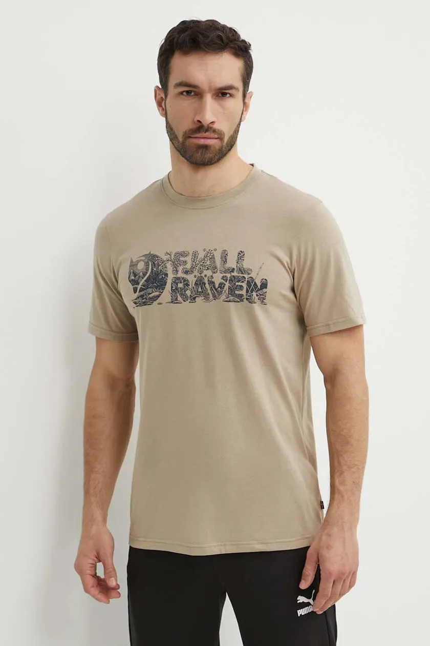 beige Fjallraven t-shirt Lush Logo T-shirt Men’s