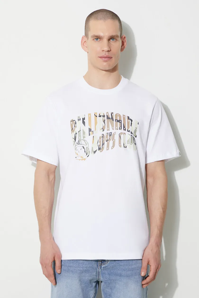 Billionaire Boys Club cotton t-shirt Camo Arch Logo men\'s white color  B24133 | buy on PRM