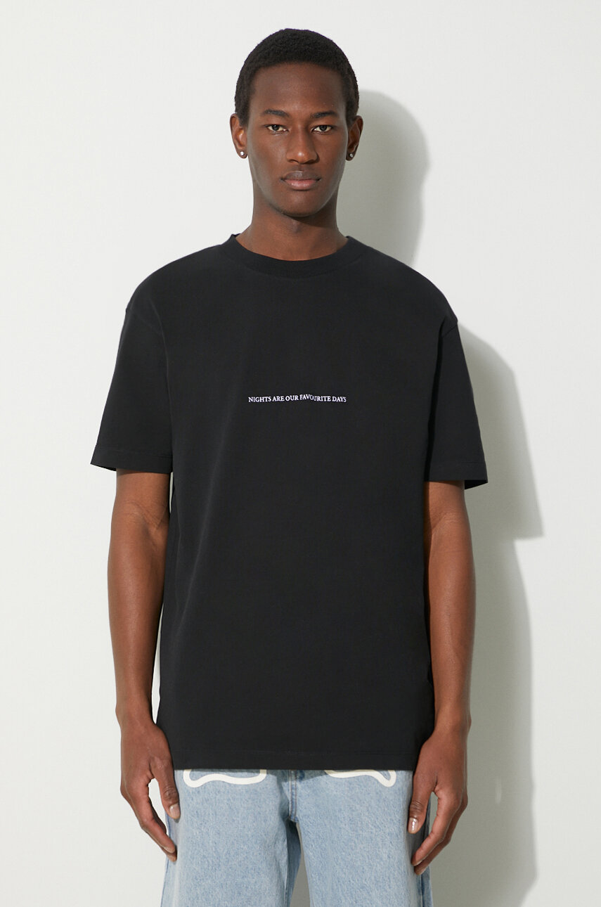Marcelo Burlon cotton t shirt Party Quote Basic men s black color
