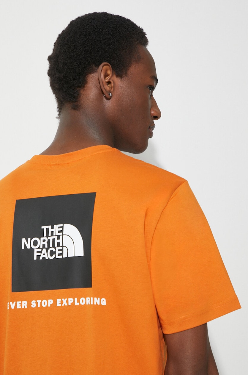Orange north face shirt best sale