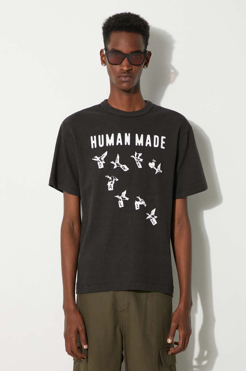 Rick Owens cotton t-shirt Level T men's black color with a Rick Owens cotton t-shirt Level T men's black color with a