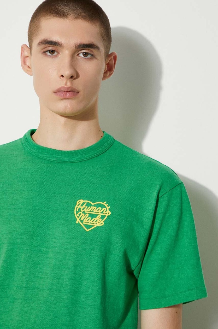 Tシャツ・カットソー Human Made T-shirts Green Human Made cotton t-shirt Color PRM EU