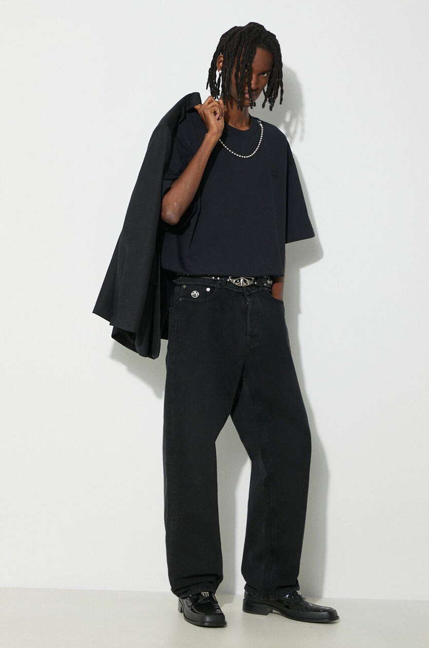 AMBUSH t-shirt bawełniany Ballchain męski kolor czarny