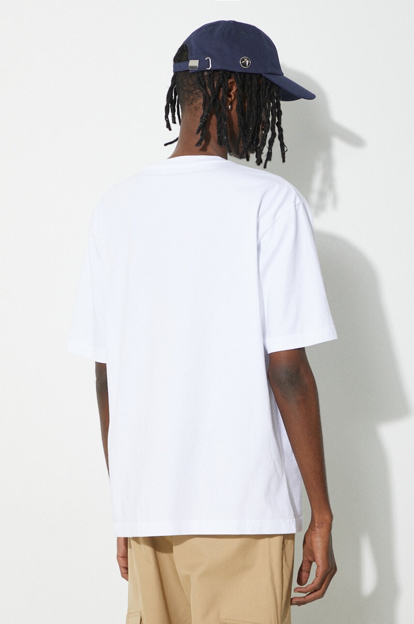 【関税&送料込】Ambush White Cotton T-Shirt Ambush White Cotton Cape T-Shirt for Men