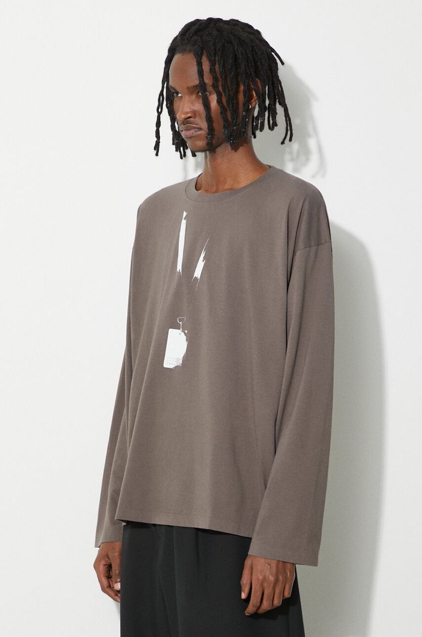 MM6 Maison Margiela cotton longsleeve top PRM EU
