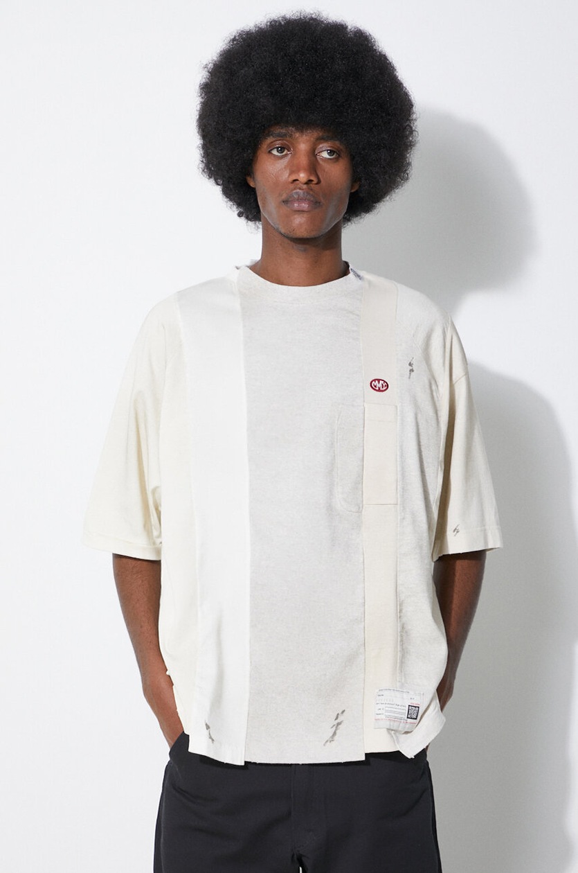 Maison MIHARA YASUHIRO cotton t-shirt Vertical Switching PRM EU