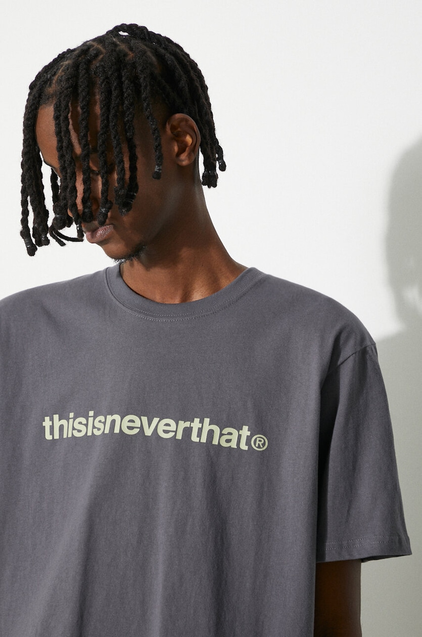 thisisneverthat t-shirt T-Logo Tee men's gray color with a