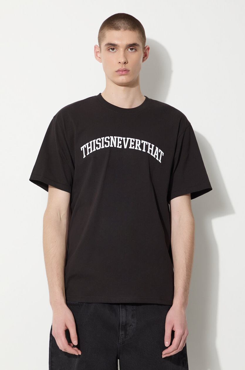 thisisneverthat t-shirt Arch-Logo Tee men's black color with