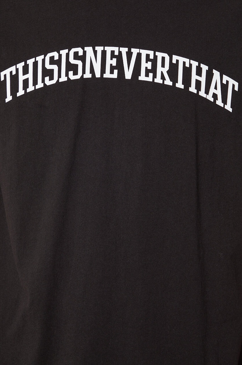 ★thisisneverthat★ ArchLogo Tee TN240TTSST04 thisisneverthat t-shirt Arch-Logo Tee men's black color with