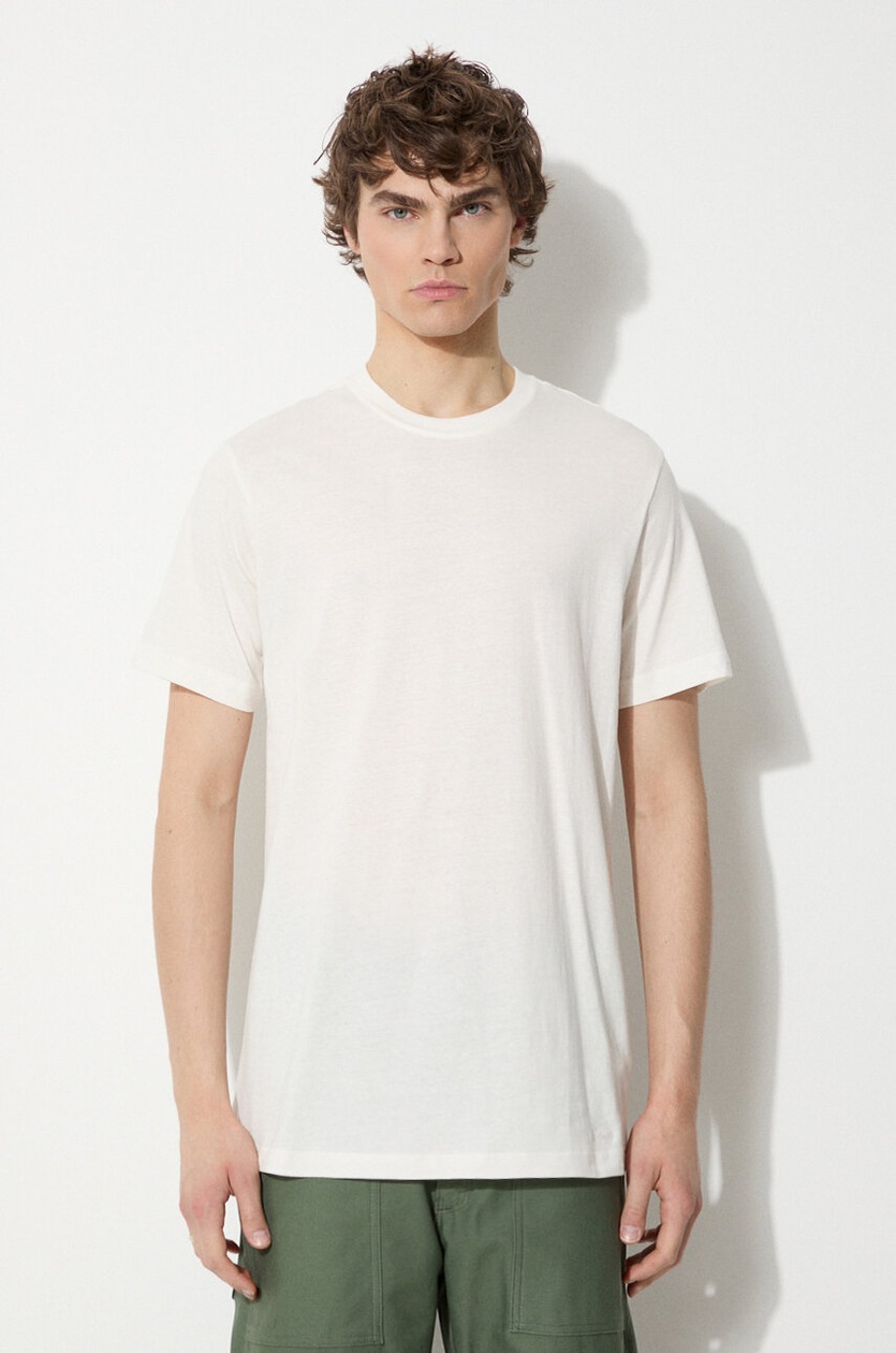 Filson cotton t-shirt Ranger Solid men's beige color smooth