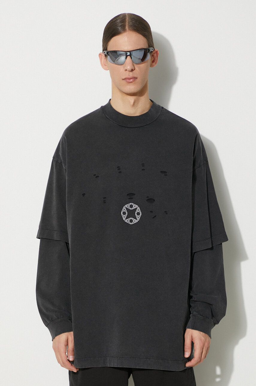 1017 ALYX 9SM cotton longsleeve top Double Sleeve Laser Cut 1017 ALYX 9SM cotton longsleeve top Double Sleeve Laser Cut