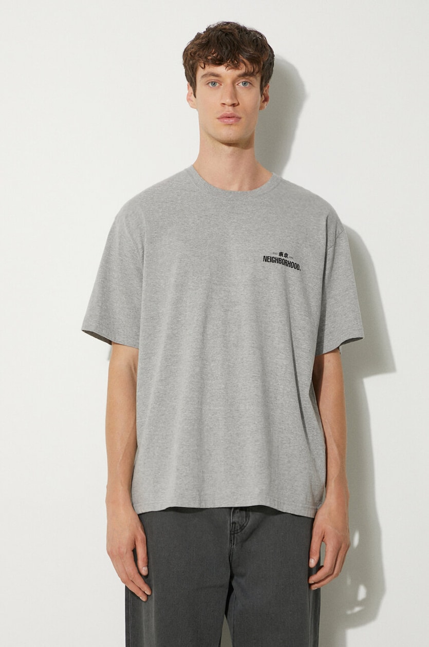 NEIGHBORHOOD cotton t-shirt NH . Tee PRM EU