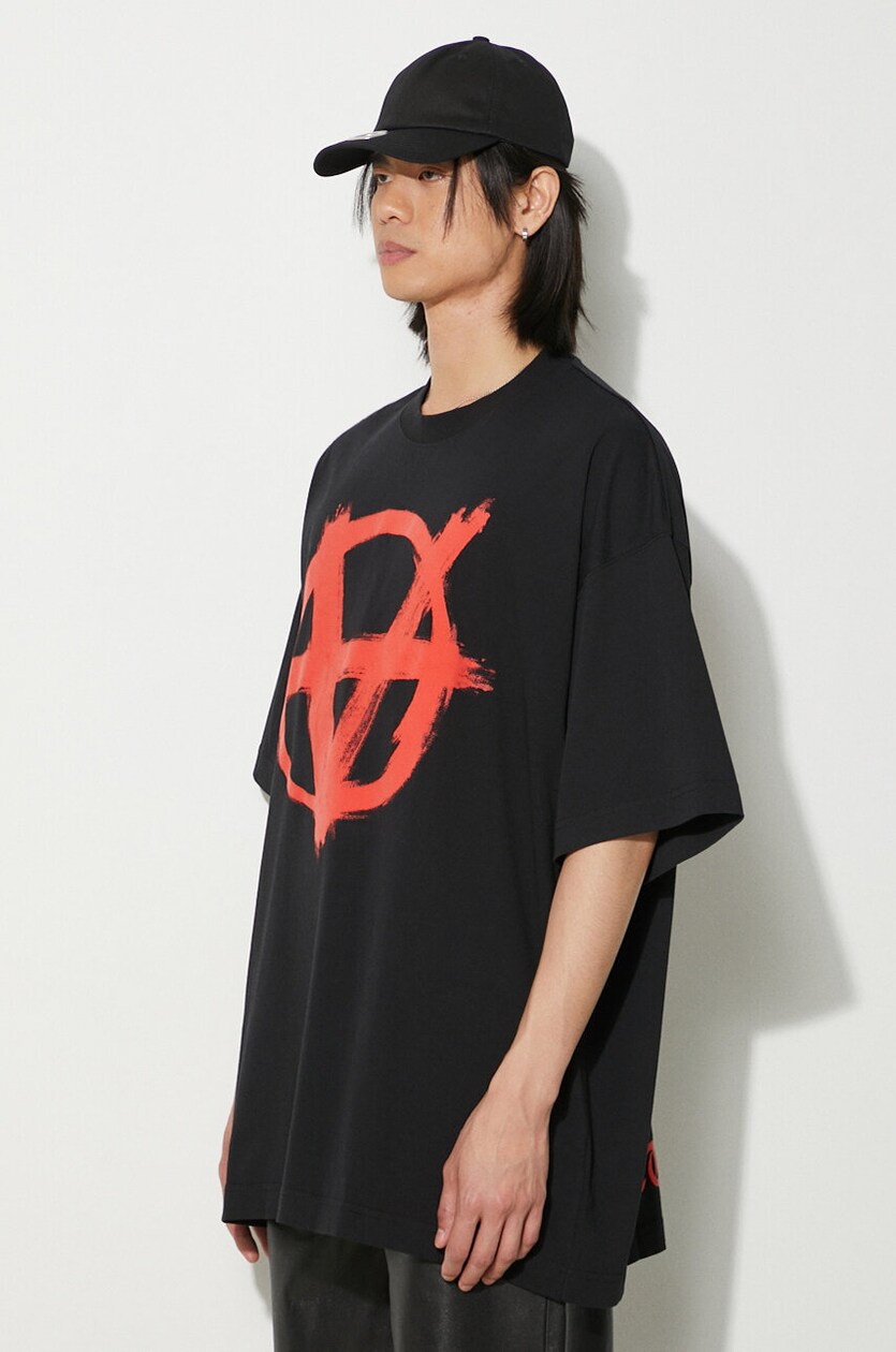 VETEMENTS cotton t-shirt Double Anarchy PRM EU VETEMENTS cotton t-shirt Double Anarchy PRM EU
