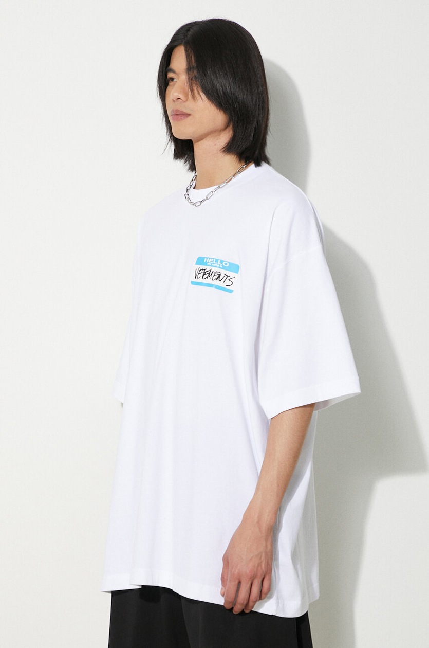 VETEMENTS cotton t-shirt My Name Is Vetements T-Shirt PRM EU
