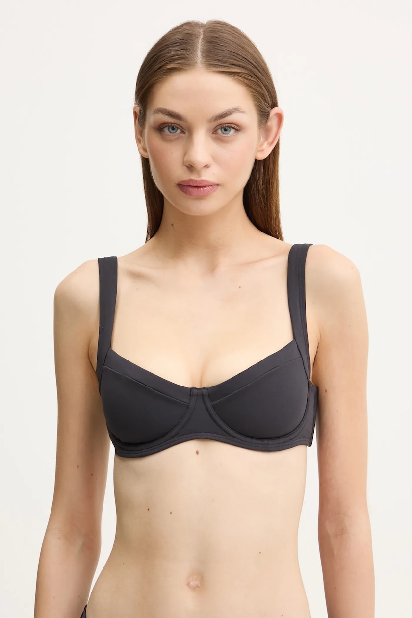Bikini top adidas Originals ESSNTLS BIK TOP χρώμα: μαύρο, JV5190