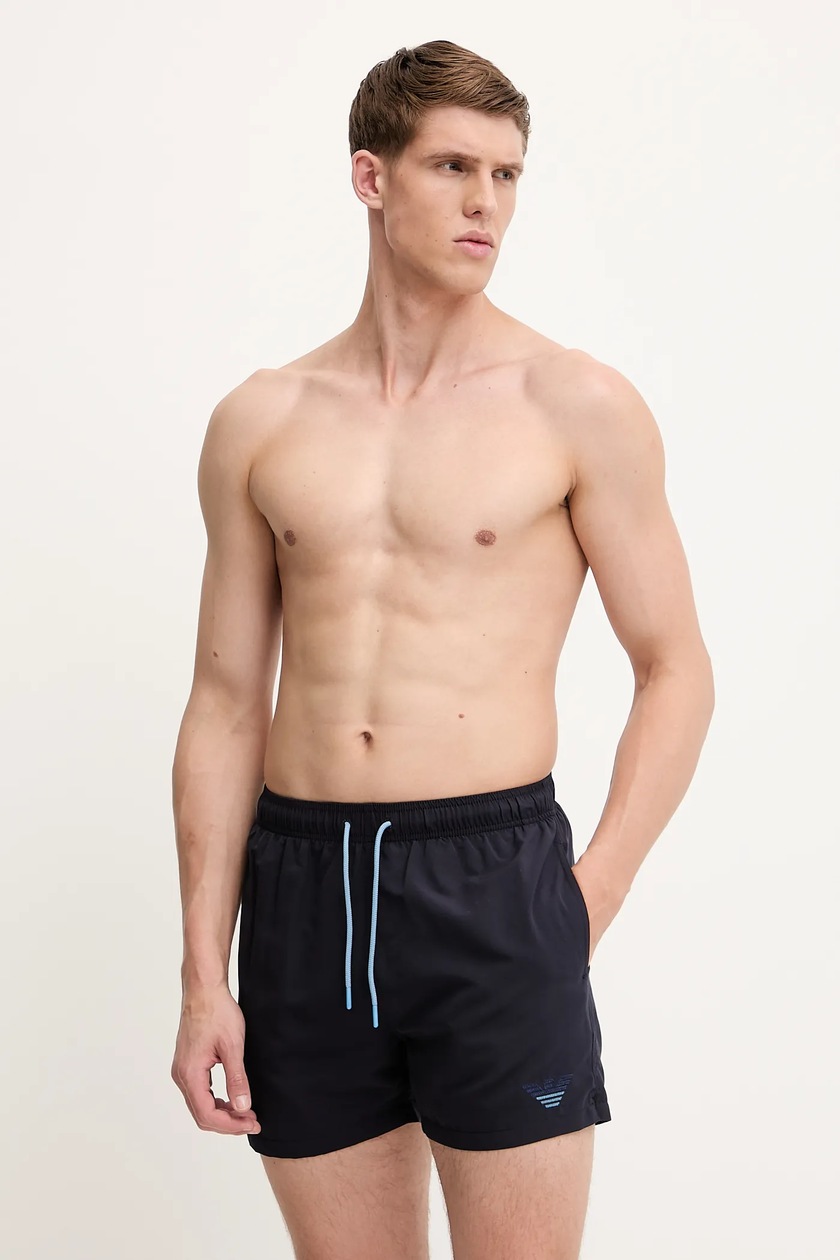 Emporio Armani Underwear szorty kąpielowe kolor granatowy