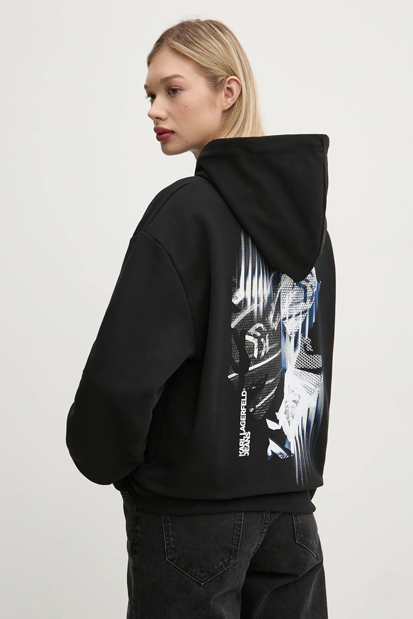 Karl Lagerfeld Jeans felpa in cotone