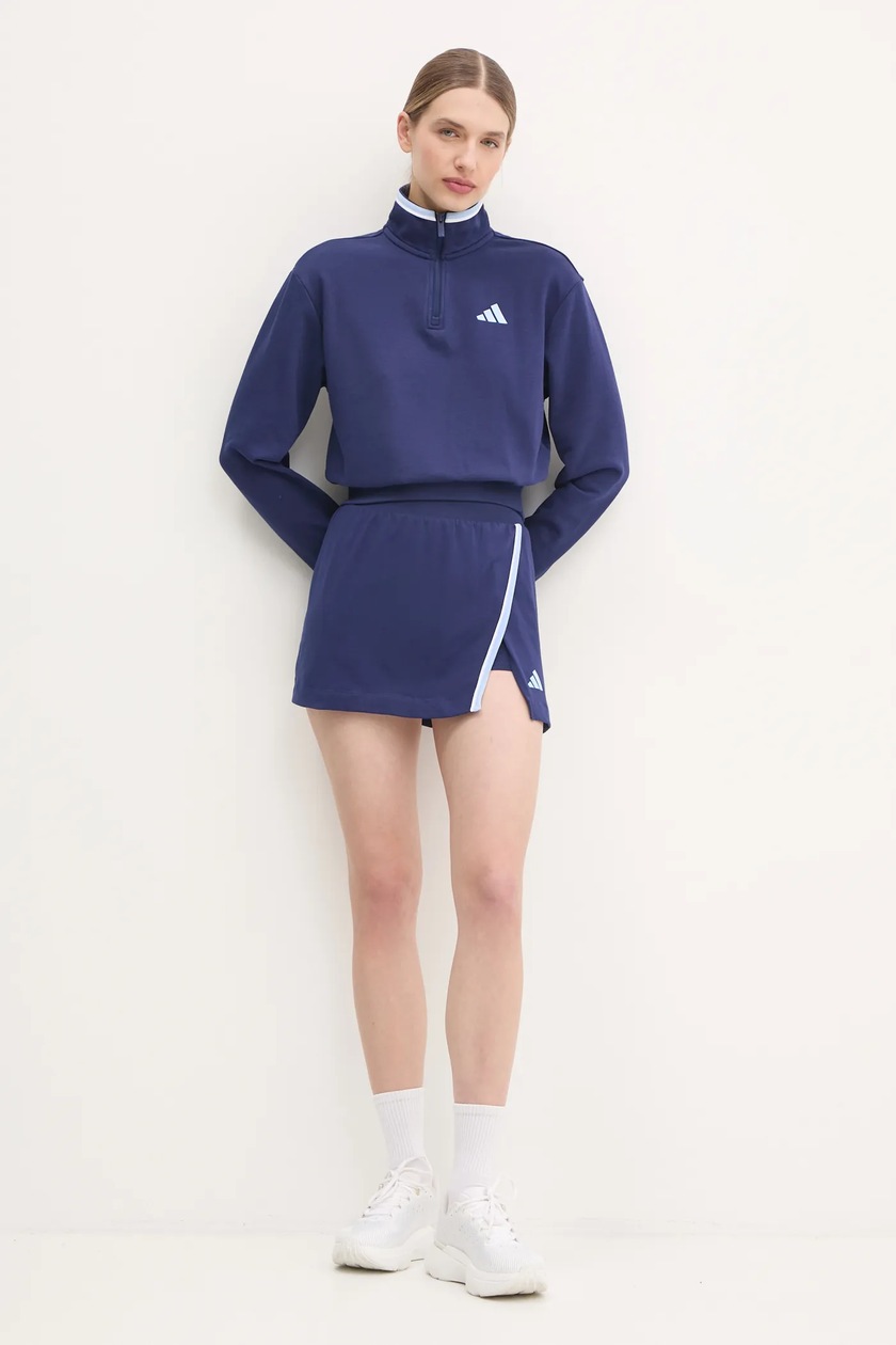 Кофта adidas W CB Color Pop женская цвет синий однотонная JG4172