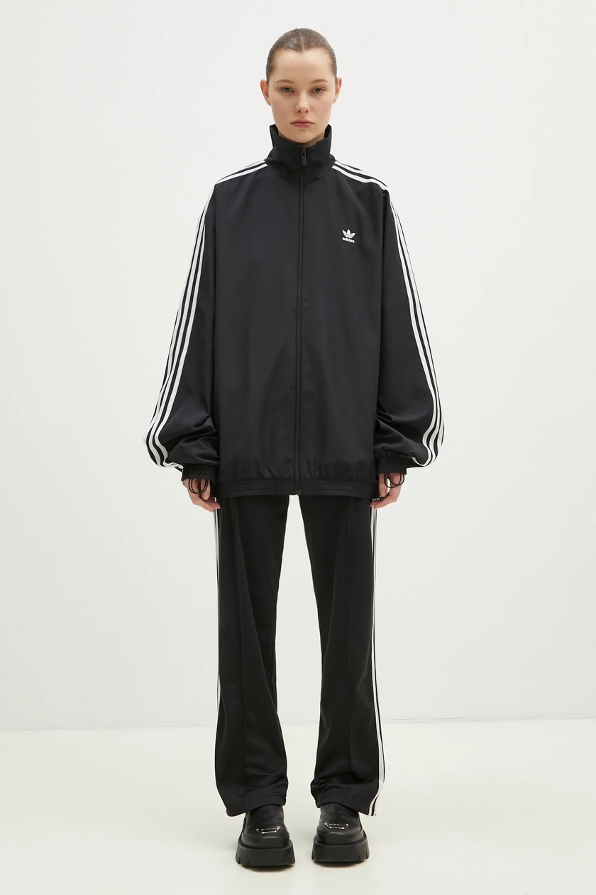 adidas Originals sweatshirt OVERSIZED TT women's black color with
