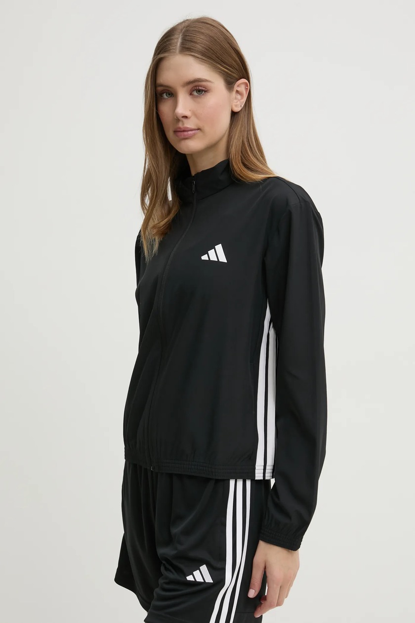 Пухова куртка adidas Performance жіноча колір чорний зимова