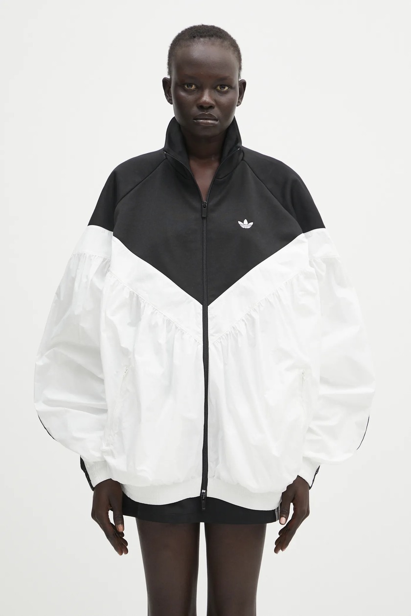 adidas Originals sweatshirt Tracktop white color patterned