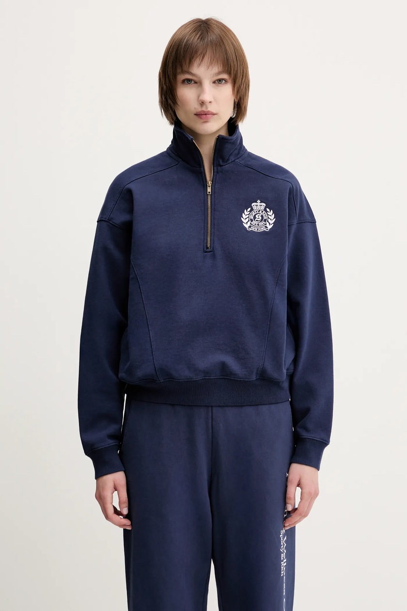 トップス SPORTY&RICH SPORTS HALF ZIP SWEAT トップス SPORTY&RICH SPORTS HALF ZIP SWEAT Sporty & Rich USA