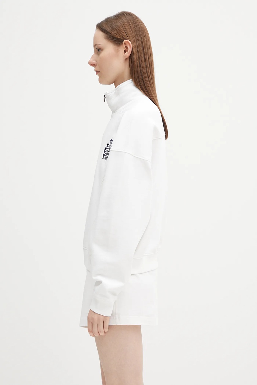 バーバリークリスタルブローチ付きホワイトスウェット ニューバランス（new balance）（レディース）Stacked ロゴ