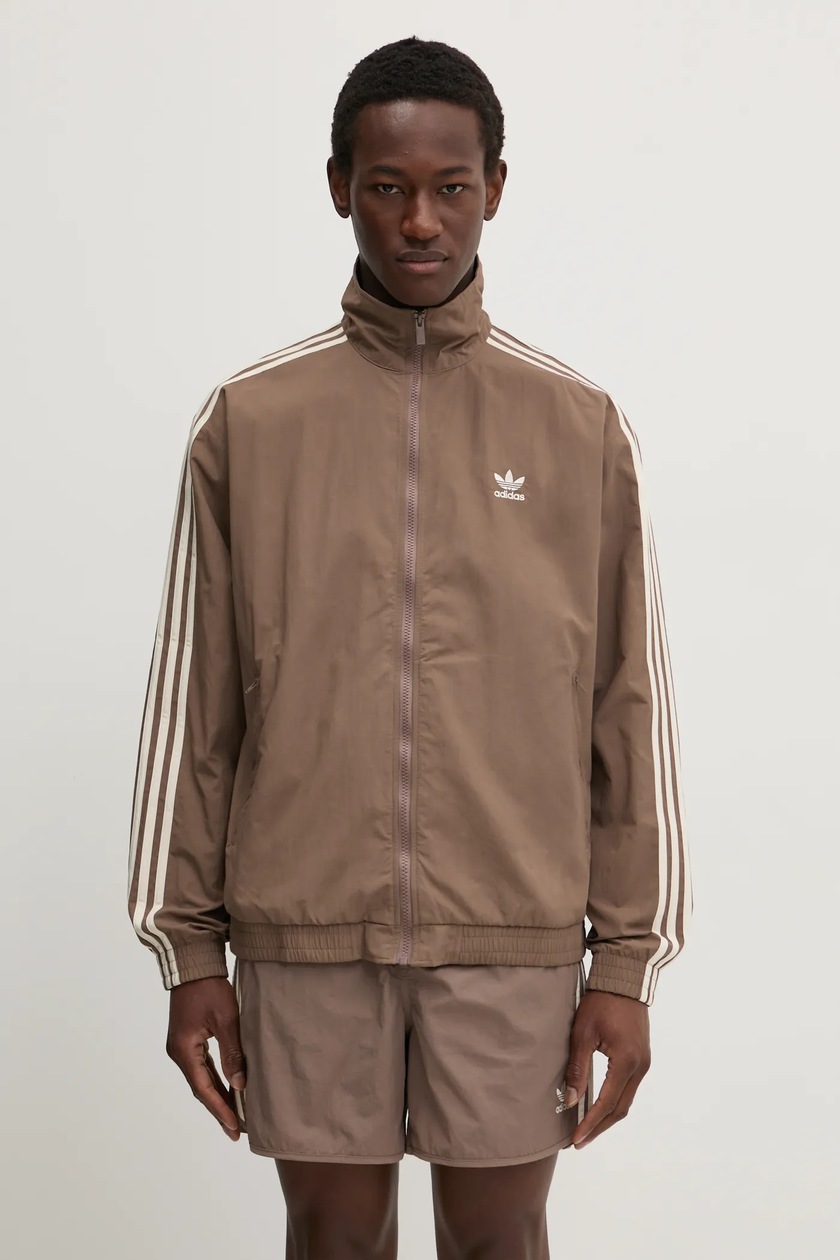 adidas Originals felpa Firebird Tracktop uomo colore beige JP1023