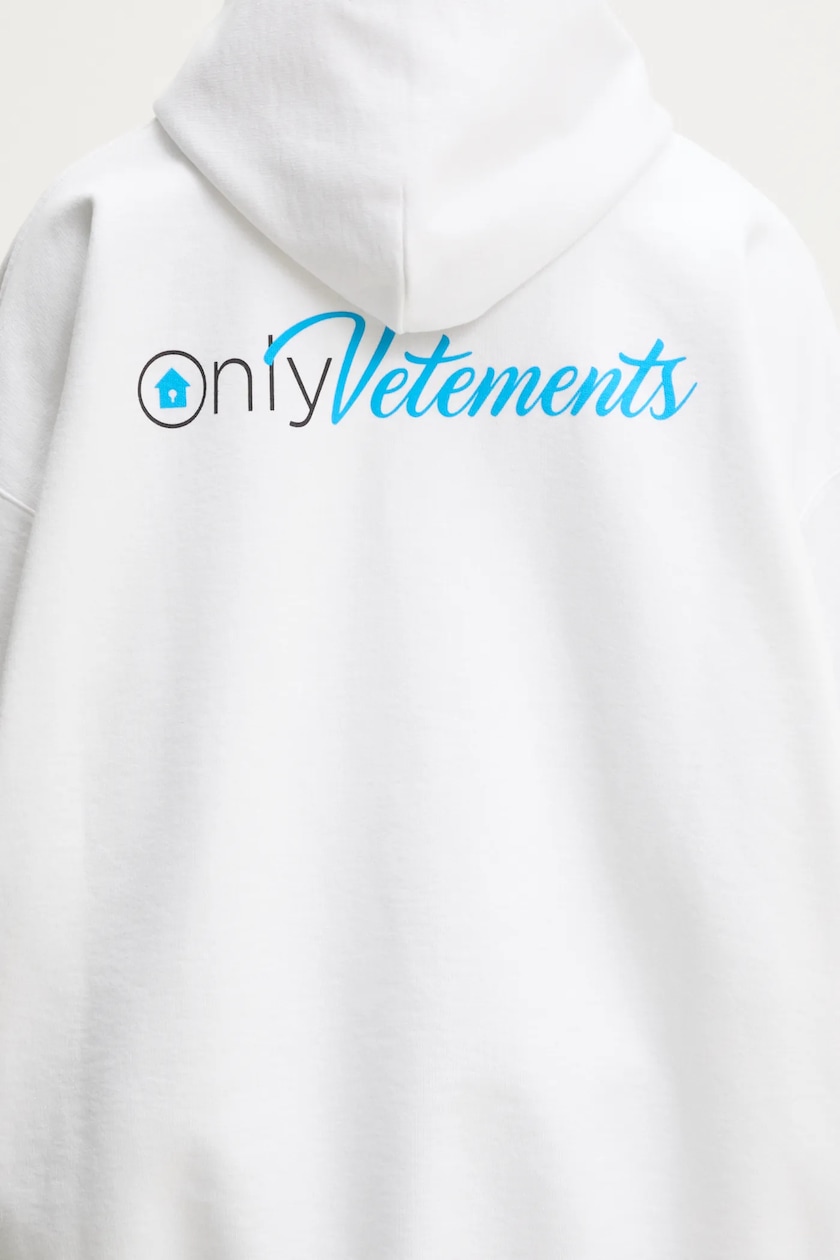 VETEMENTS sweatshirt Only Vetements Oversized men's white color