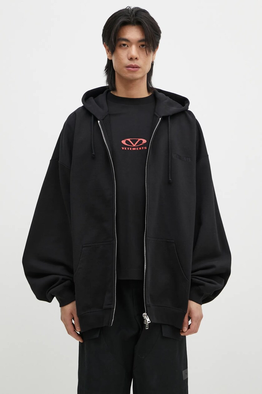 VETEMENTS sweatshirt Death Metal Cropped Boxy PRM EU VETEMENTS sweatshirt Death Metal Cropped Boxy PRM EU