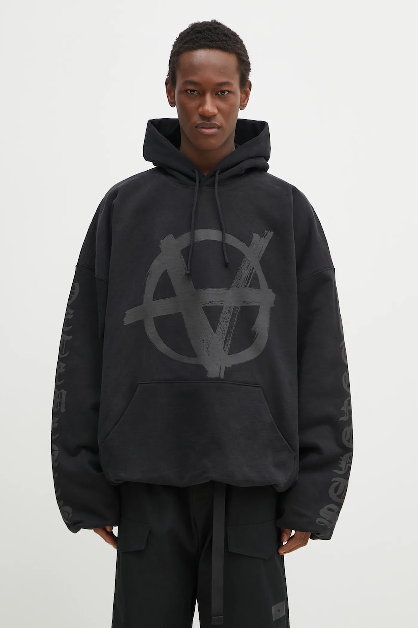 VETEMENTS sweatshirt Oval Logo Cropped Boxy PRM EU VETEMENTS sweatshirt Oval Logo Cropped Boxy PRM EU