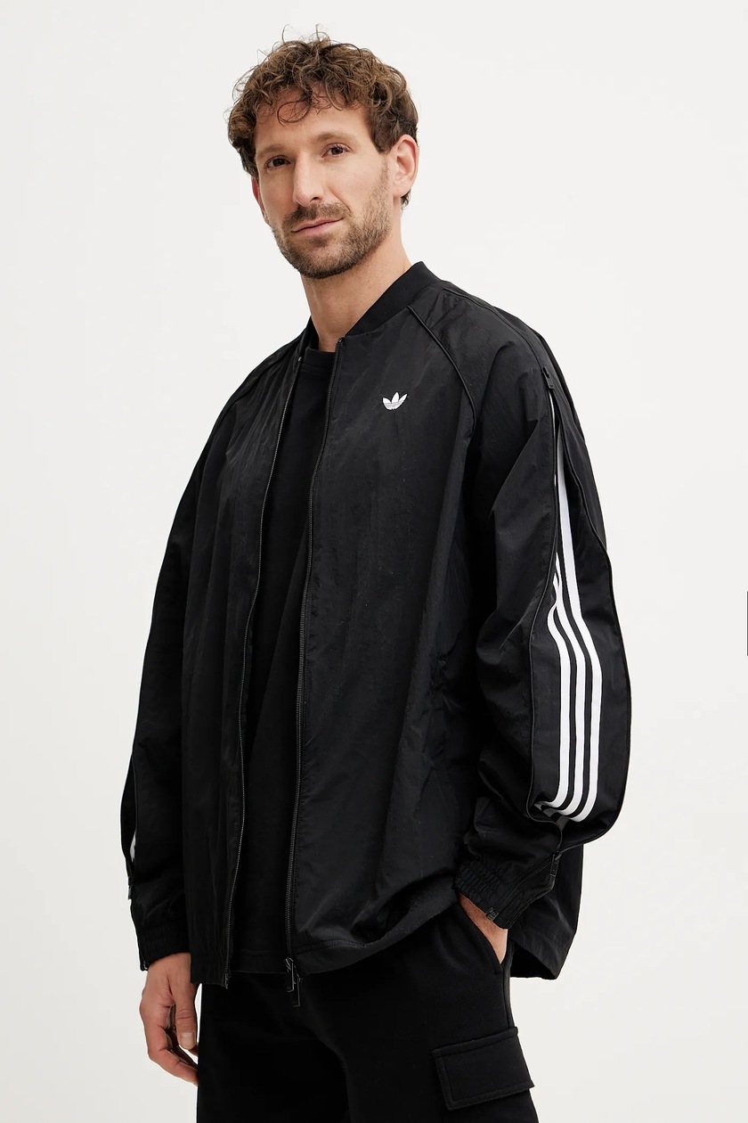 Кофта adidas Originals SST TRACK TOP мужская цвет чёрный