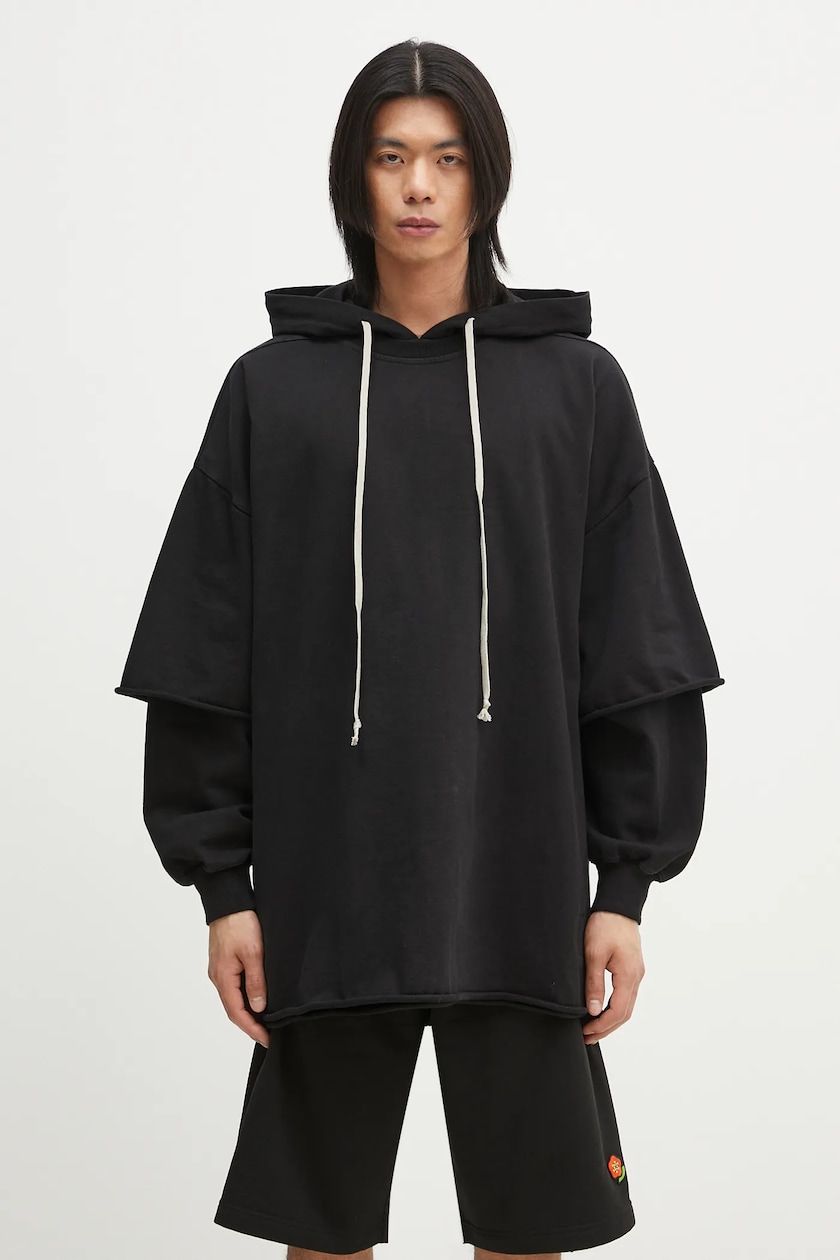 Ader Error sweatshirt men's black color at PRM US Ader Error sweatshirt men's black color at PRM US