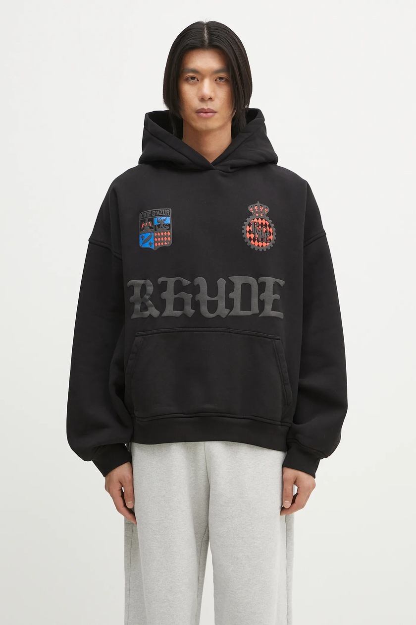 パーカー・フーディ RHUDE SS25 RHUDE TABACO HOODIE (RHSS25HO03012 2306) Rhude Tabaco Hoodie - Black – Kith