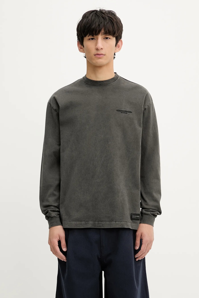 NEIGHBORHOOD cotton longsleeve top Pigment Dyed Crewneck Ls