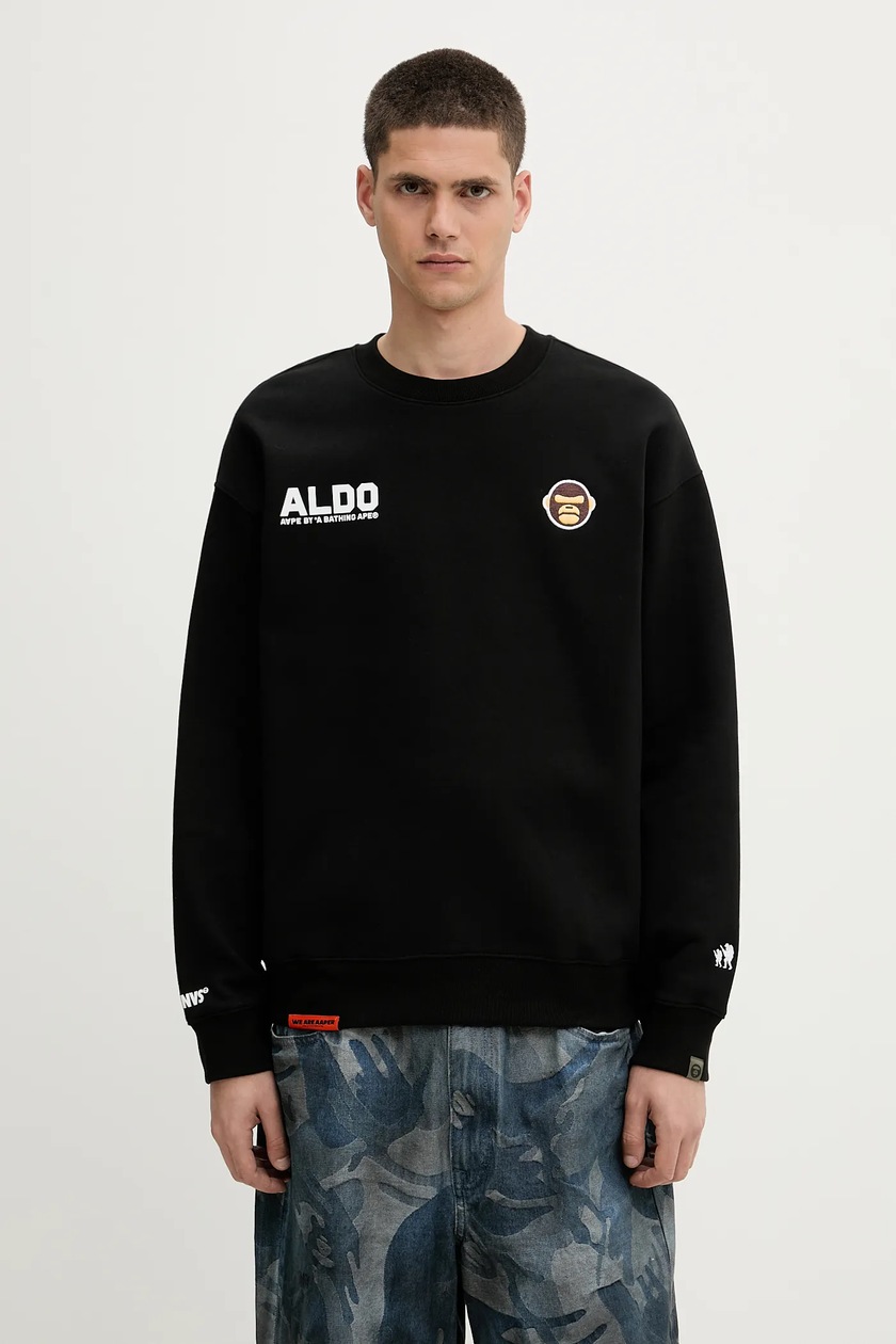A.P.C. cotton sweatshirt sweat boxy micro logo GOTS PRM EU