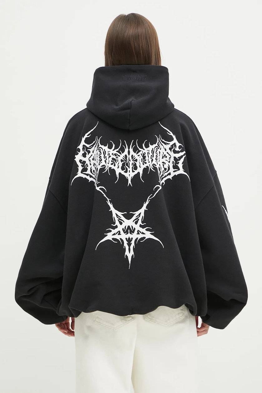 VETEMENTS sweatshirt Death Metal Cropped Boxy PRM EU VETEMENTS sweatshirt Death Metal Cropped Boxy PRM EU