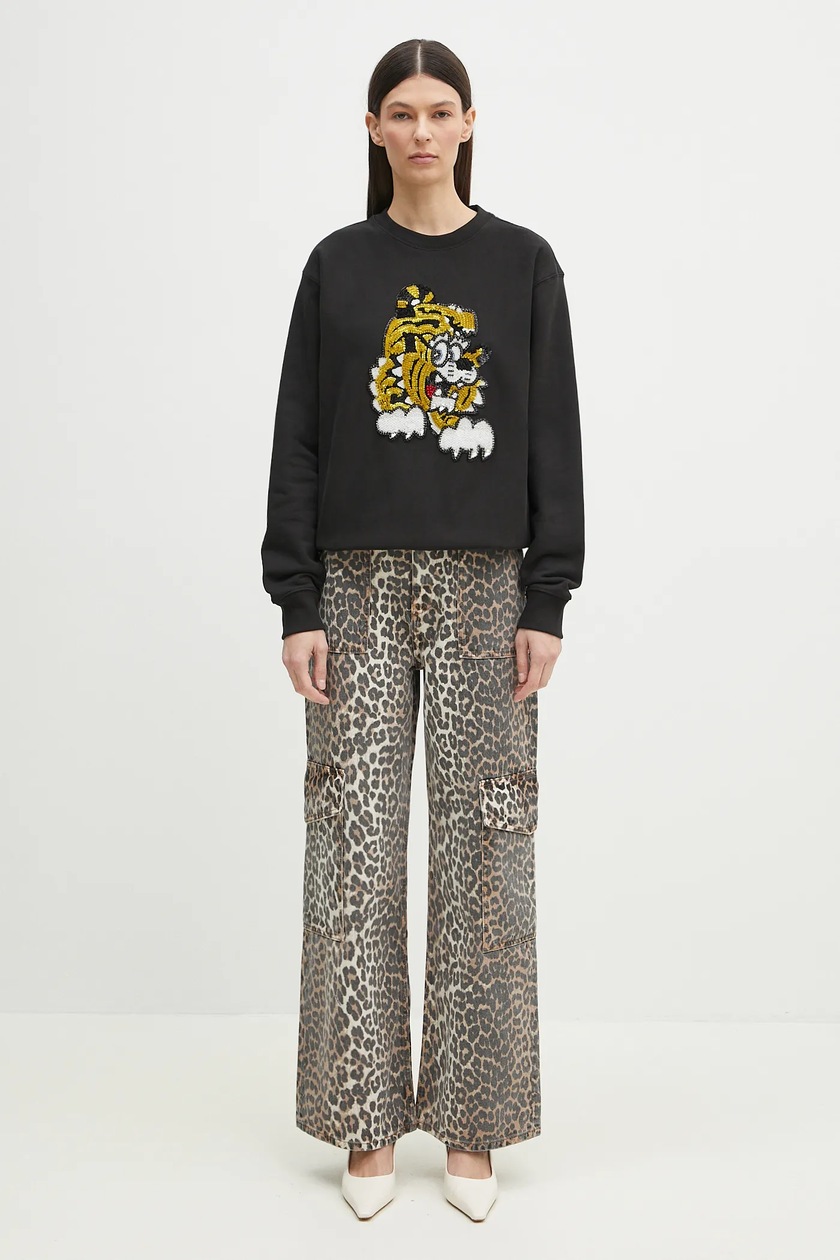【送料&関税込】Kenzo Slate Cotton Sweatshirt KENZO by Verdy' genderless embroidered sweatshirt in cotton