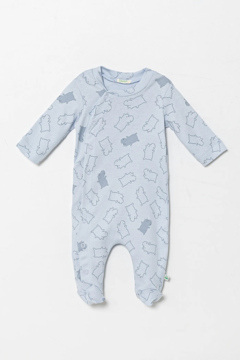 Tutina Neonato United Colors Of Benetton - Cotone Elastan, Lavabile In Lavatrice - Foto 5