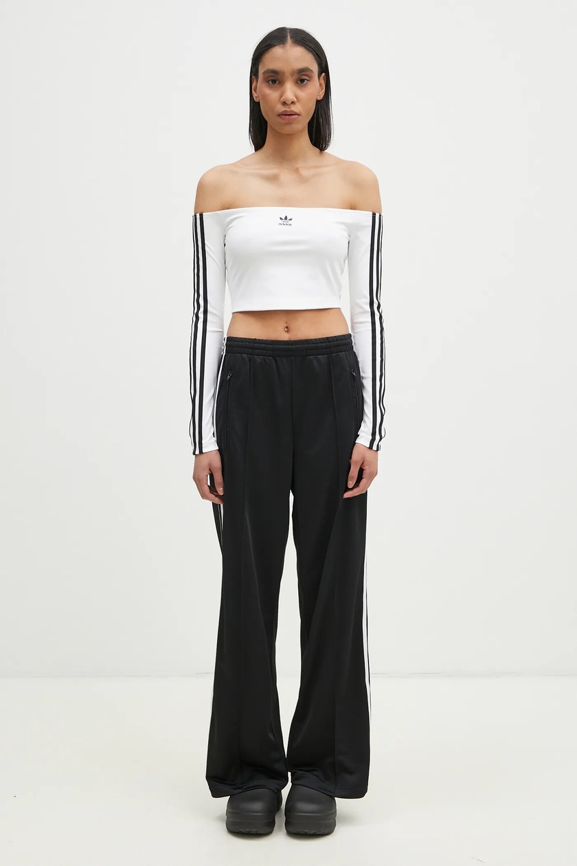 adidas Originals longsleeve shirt Off Shoulder women's white