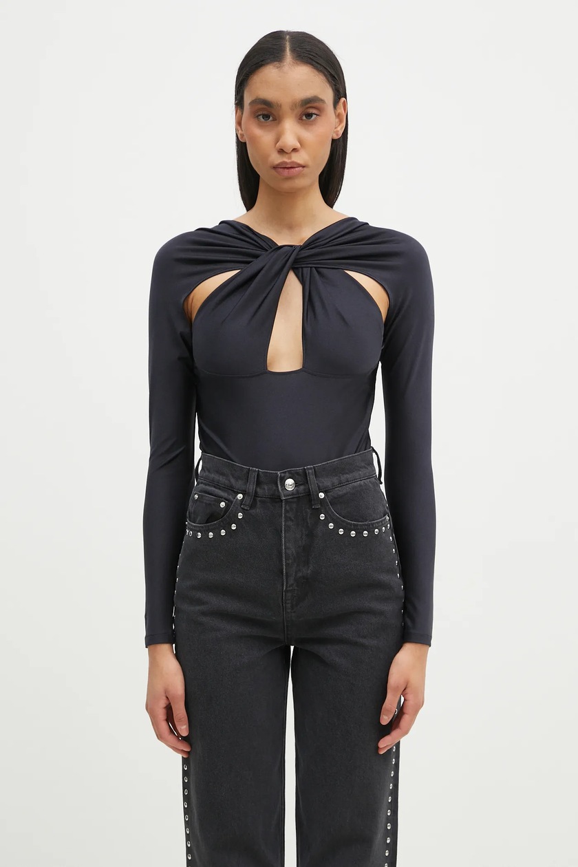Coperni bodysuit Twisted Cut-Out Jersey Bodysuit PRM EU