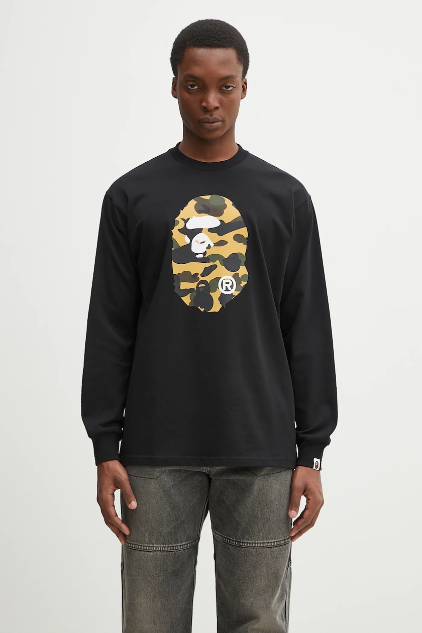 A Bathing Ape cotton longsleeve top 1ST CAMO COLLEGE A Bathing Ape cotton longsleeve top 1ST CAMO COLLEGE