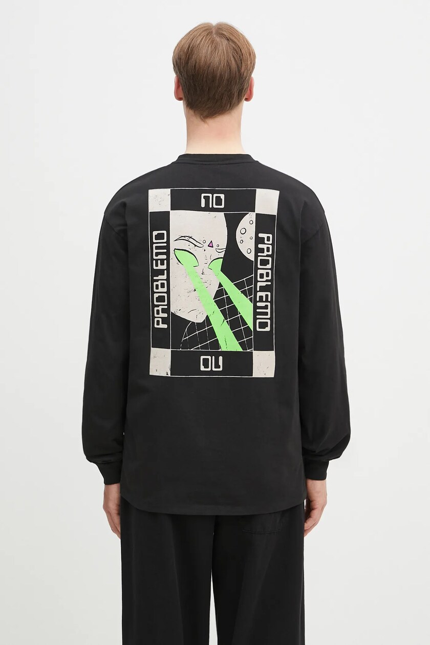 Rick Owens cotton longsleeve top Jumbo Longsleeve T PRM EU